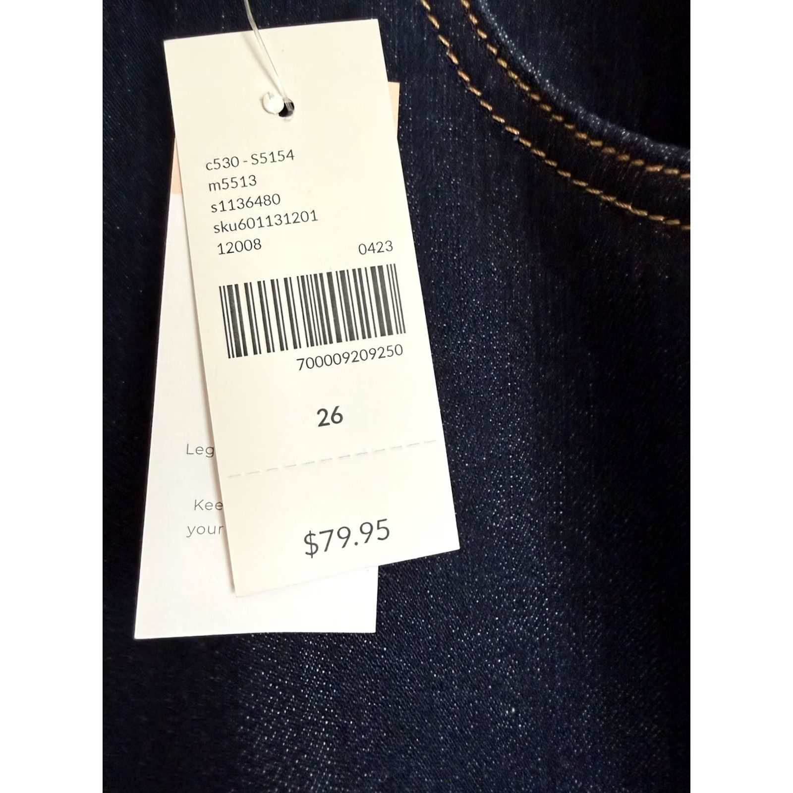 Vintage Lane Bryant Women's Cropped Flare Jeans Blue Size 26 Raw Hem Mid-Rise Size 26" / US 2 / IT 38 - 3 Thumbnail