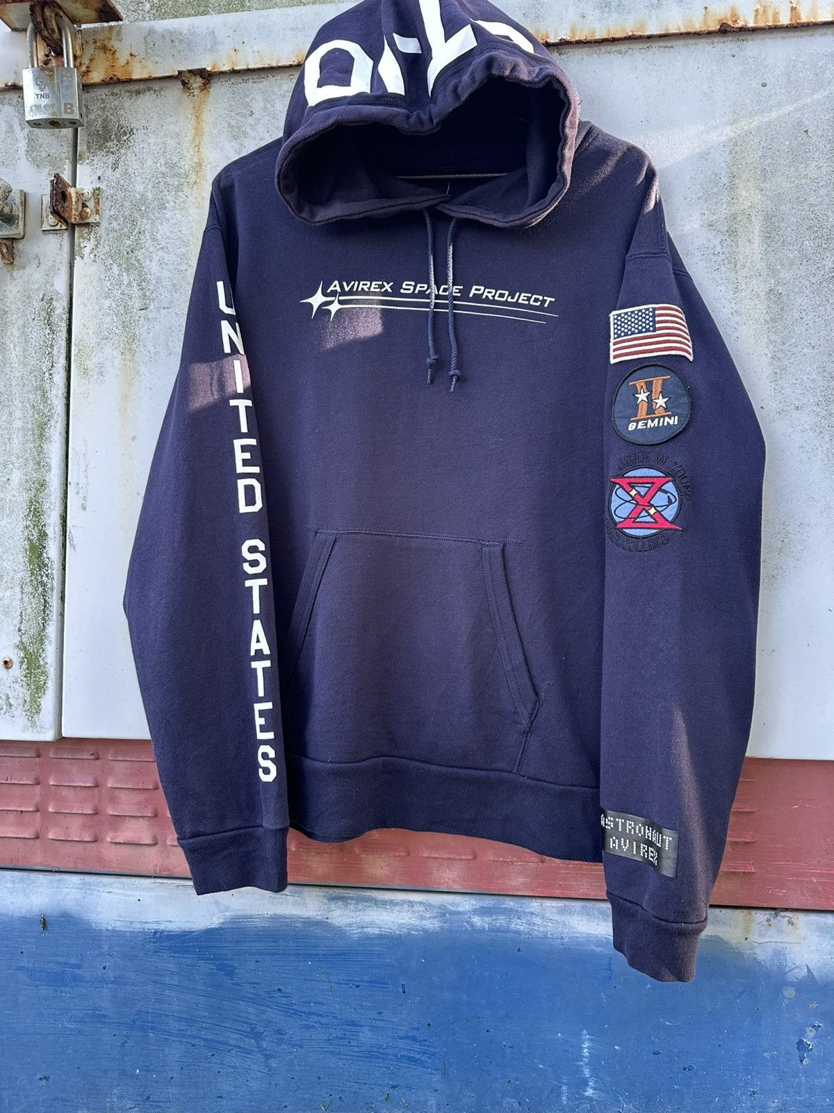 Avirex 👹Avirex Space Project Patchwork Hoodie Size US XL / EU 56 / 4 - 5 Thumbnail