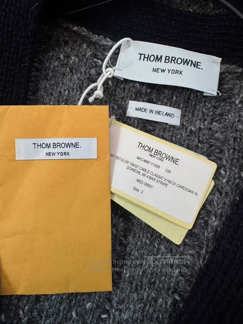 Thom Browne Thom Browne Color-block Knit Cardigan Size US L / EU 52-54 / 3 - 3 Thumbnail