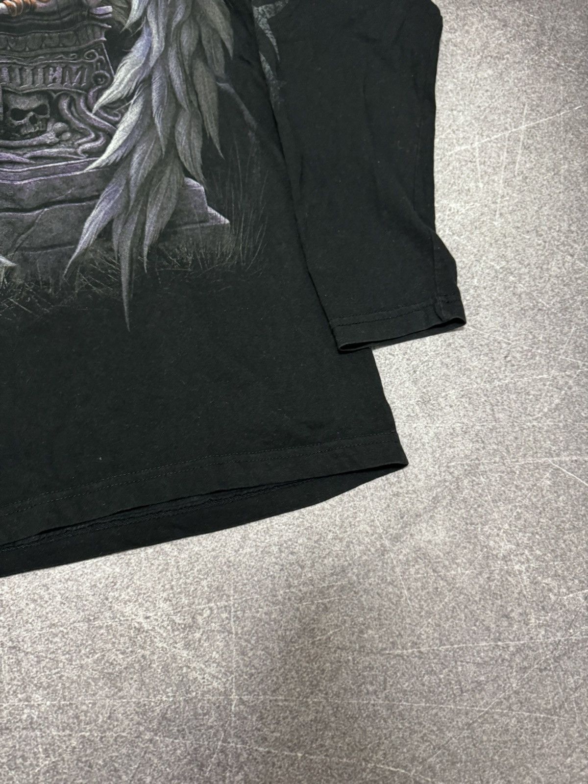 Vintage Vintage 90s Skull Longsleeve Spiral Y2K Affliction Style Size US L / EU 52-54 / 3 - 14 Thumbnail