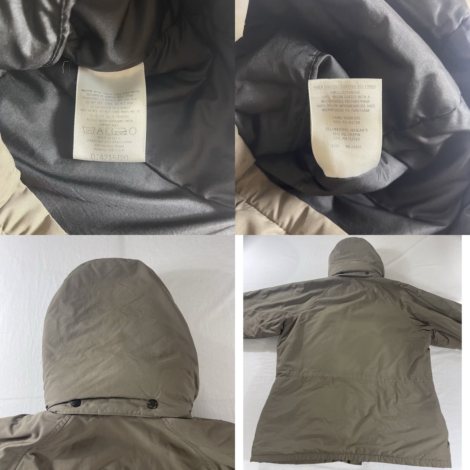 The North Face VINTAGE The North Face XL Hooded Jacket Green Insulated MADE IN USA 90s Parka Size US XL / EU 56 / 4 - 10 Thumbnail