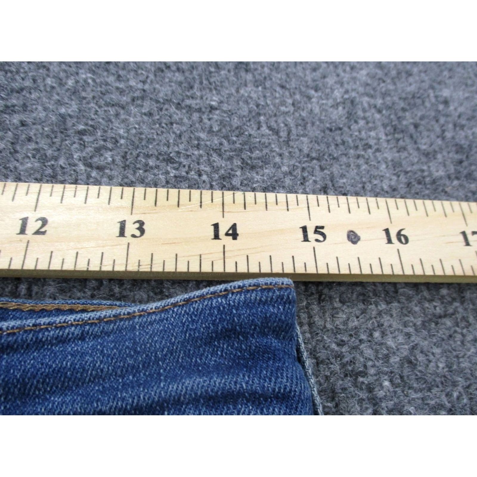 Madewell Madewell Jeans Women 25 Petite Blue Stretch Casual Classic Straight 10" Size 29" - 6 Thumbnail