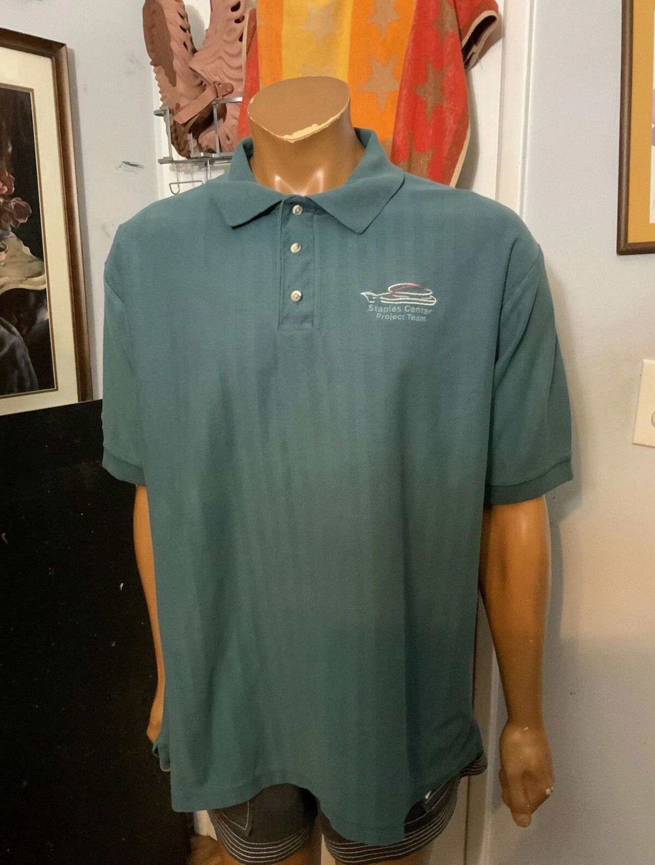 Vintage Vintage Vantage Staples Center Project Team Staff Polo Shirt Size US XL / EU 56 / 4 - 8 Thumbnail
