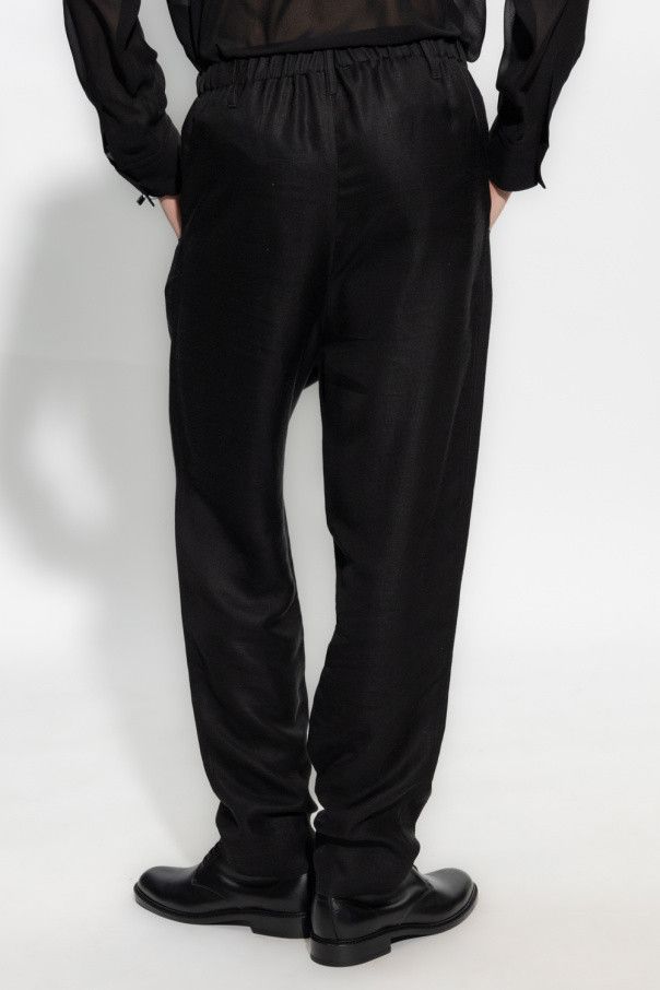 o1s1wg110624 High-Waisted Pants in Black