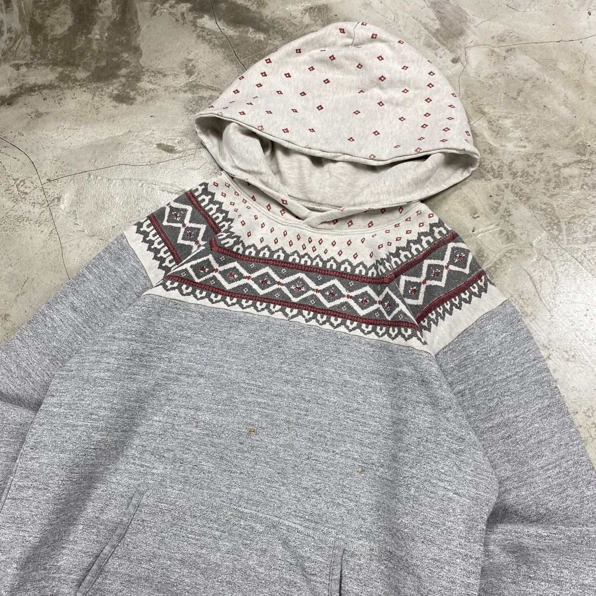 Kapital Patterned Yoke Hoodie Size US M / EU 48-50 / 2 - 2 Thumbnail