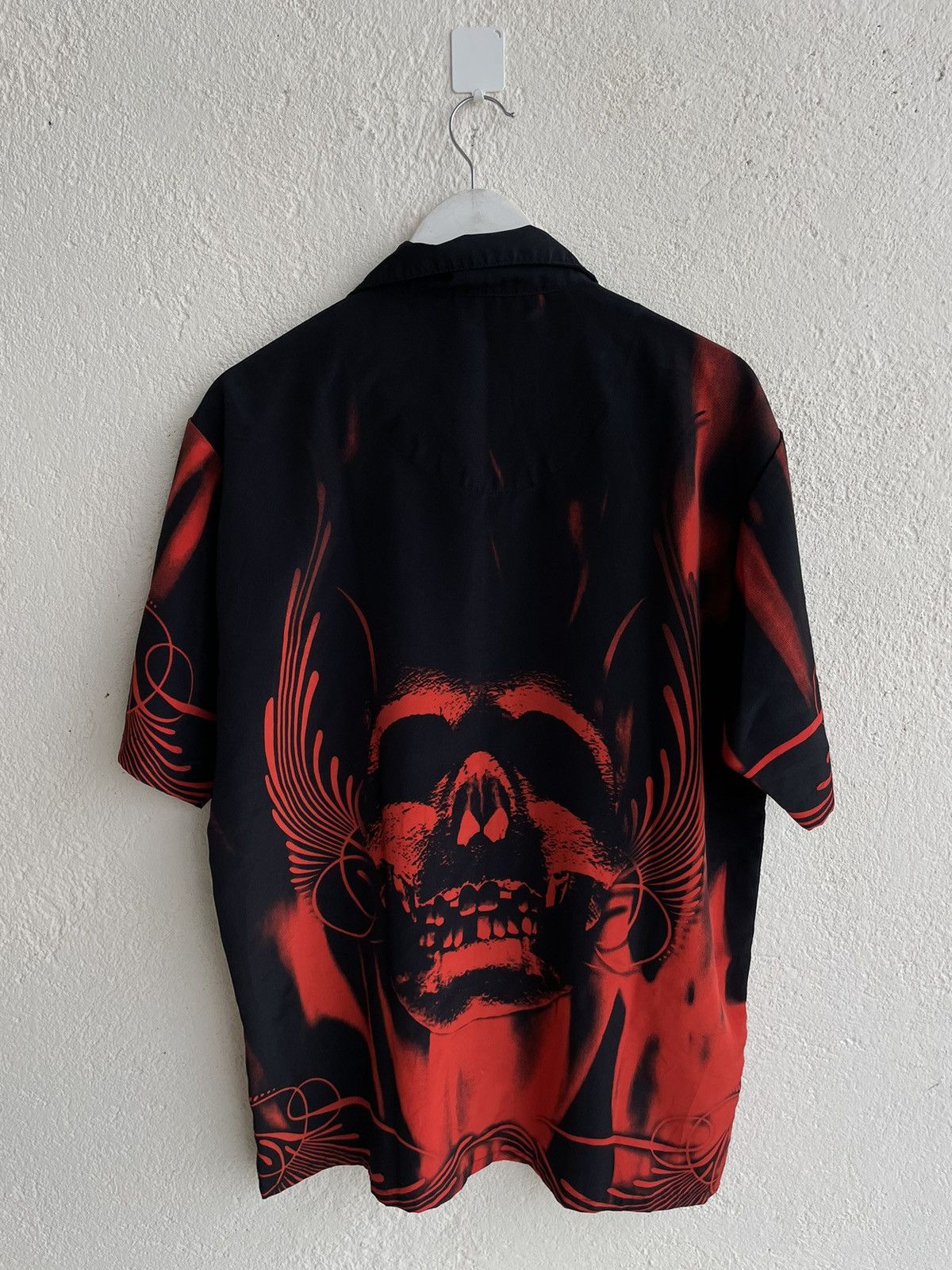 Jean Paul Gaultier 2000s Dragon Fly japan Skull All over print Y2k style Size US XL / EU 56 / 4 - 5 Thumbnail
