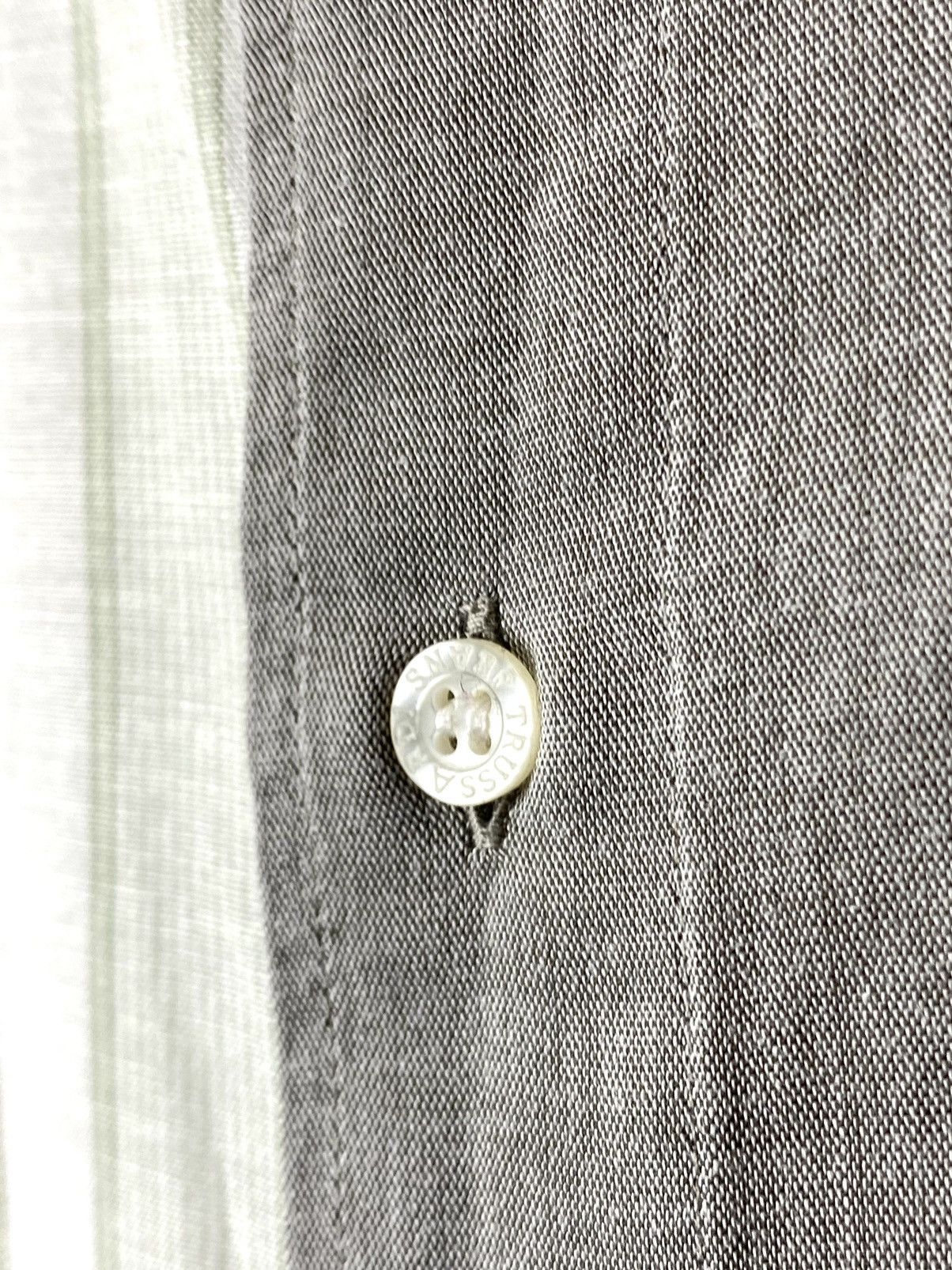 Trussardi Rare! Vintage Trussardi Jeans Linen Shirt Cotton Size US XL / EU 56 / 4 - 4 Thumbnail