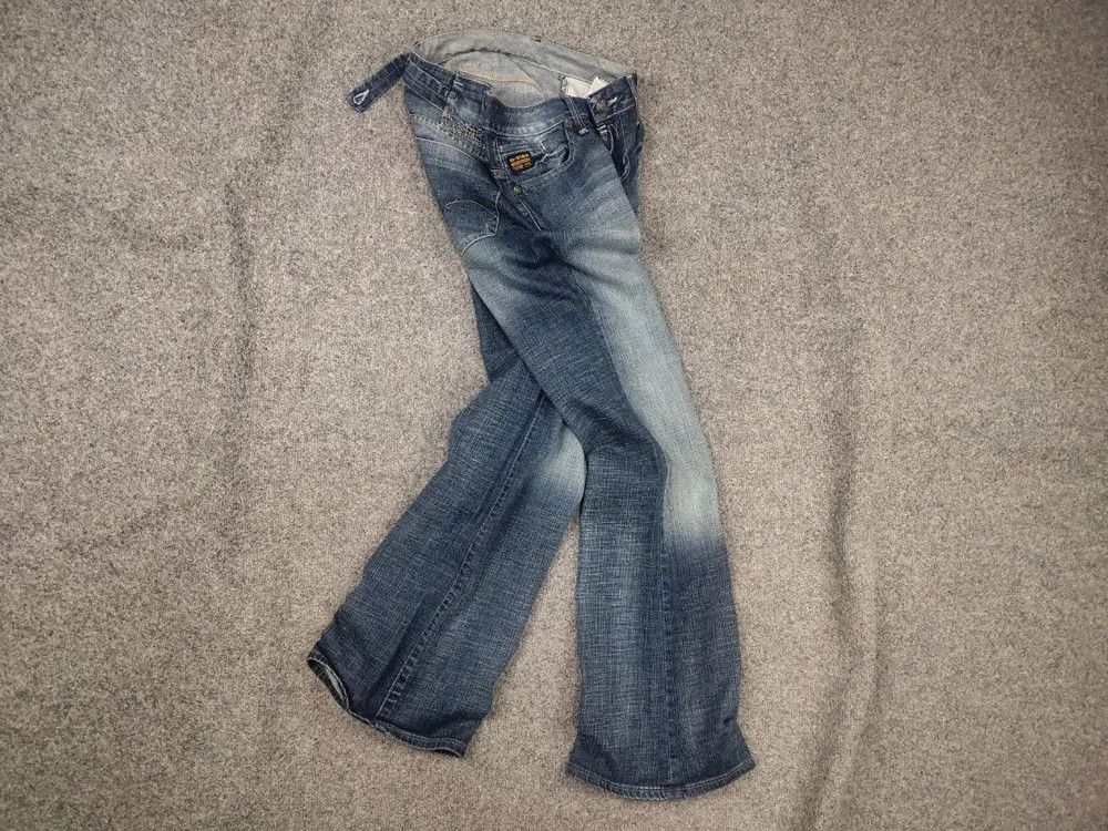 G-Star Vintage G Star Y2K Flared Jeans Low Rise Belt LBG Bootcut Size US 31 - 1 Thumbnail