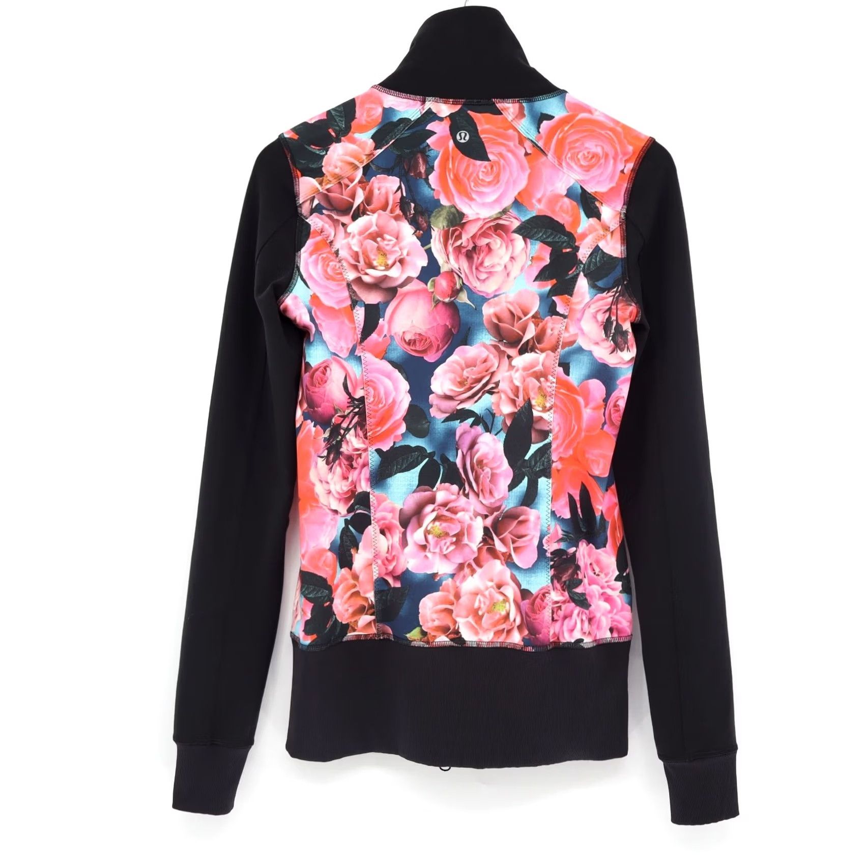 Lululemon Lululemon Jacket Women's Size 8 Black Pink Secret Garden Floral Workout Athleisure Size M / US 6-8 / IT 42-44 - 2 Thumbnail