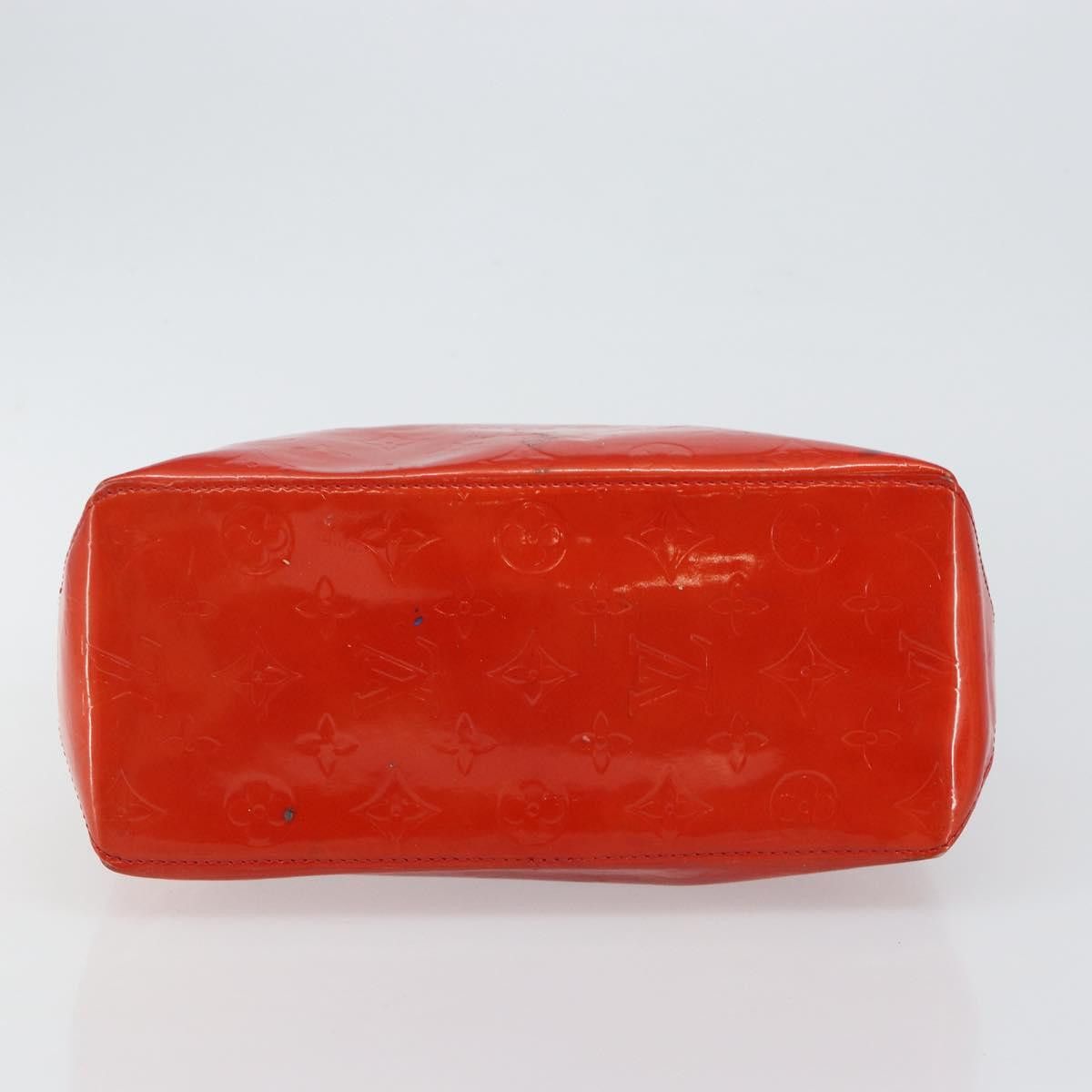 Louis Vuitton LOUIS VUITTON Monogram Vernis Reade MM Hand Bag Red Rouge Size ONE SIZE - 9 Thumbnail