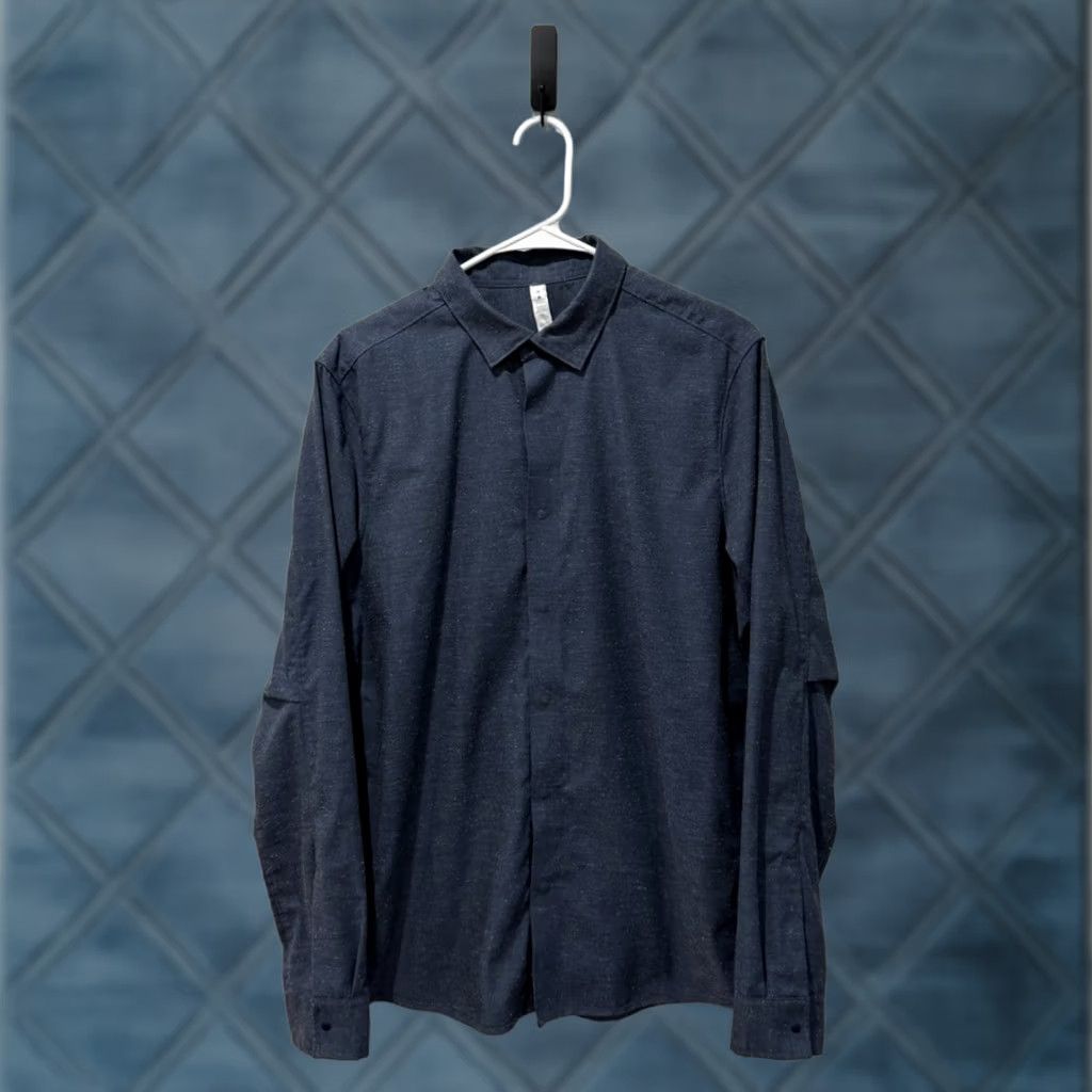 Lululemon Lululemon Mens Shirt Button-Up Long Sleeve Collared Snap Size US M / EU 48-50 / 2 - 1 Thumbnail