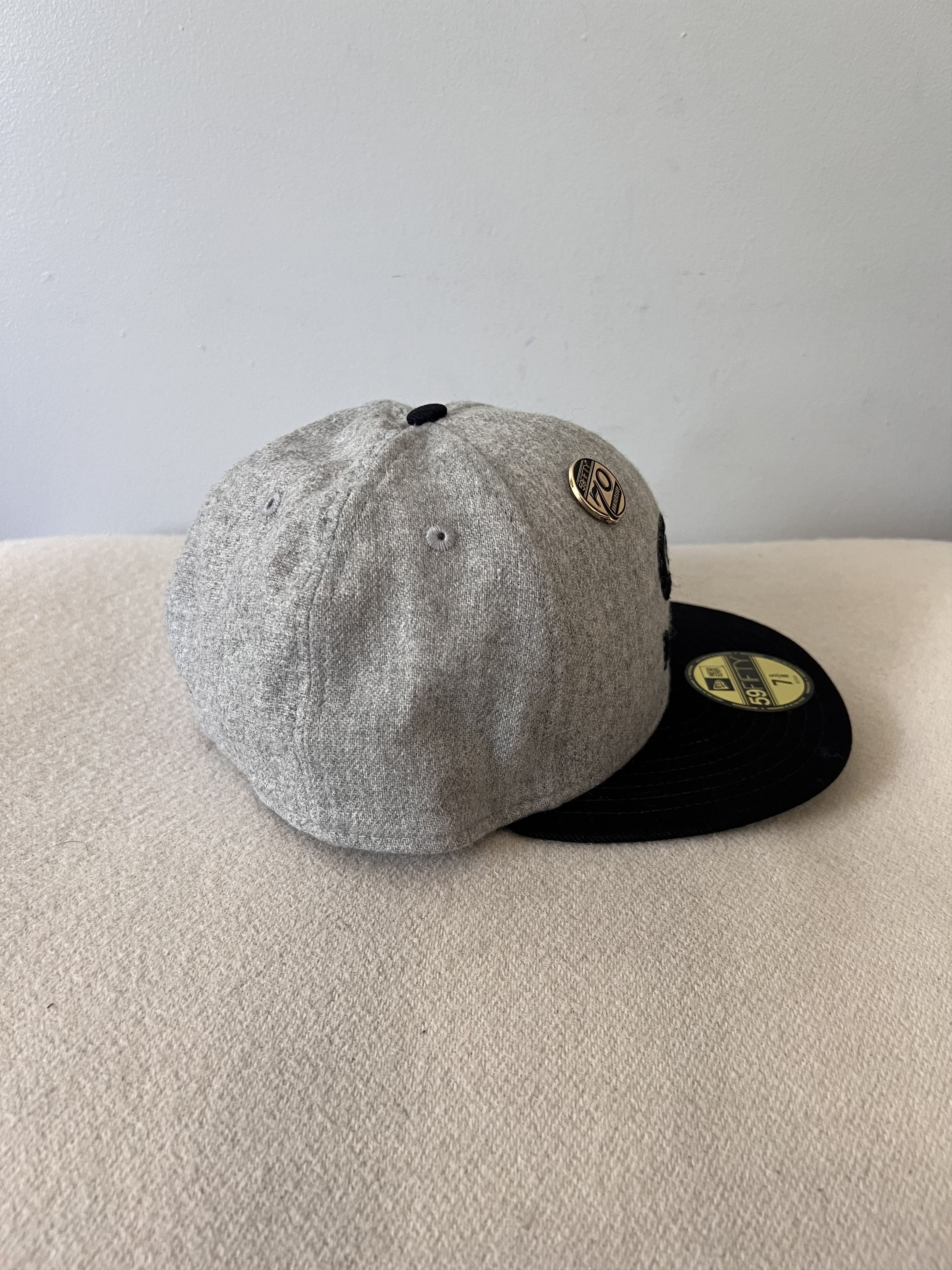 MLB 7 5/8 New Era Chicago White Sox 5950 Wool Fitted Hat in Grey Size ONE SIZE - 3 Thumbnail
