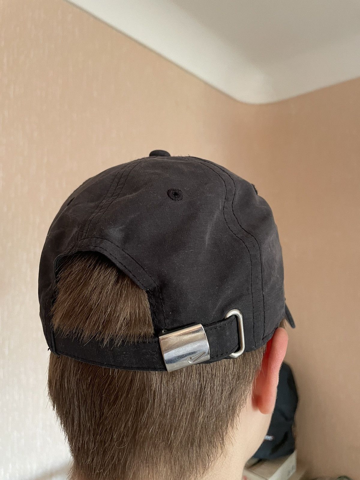 Nike × Vintage Vintage Nike Metal Swoosh Cap Size ONE SIZE - 4 Thumbnail