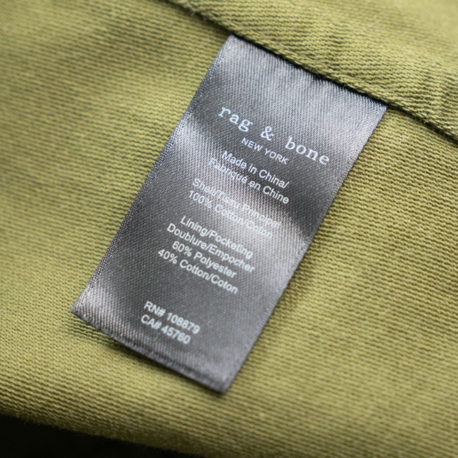 Rag & Bone rag & bone. Lorenz Cotton Military Jacket. Size S / US 4 / IT 40 - 15 Thumbnail