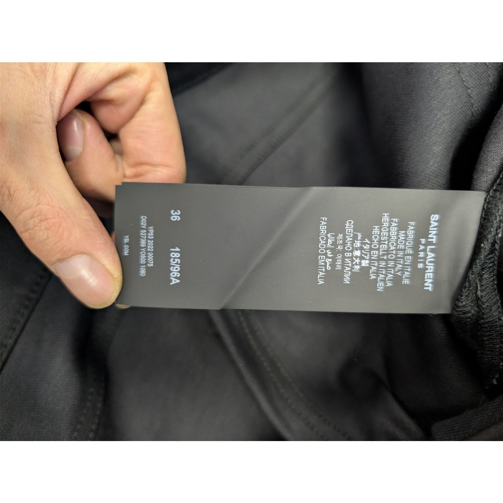Saint Laurent Paris o1rshd1 Q:2 / Slim Fit Jean Denim in Black Size US 36 / EU 52 - 17 Thumbnail