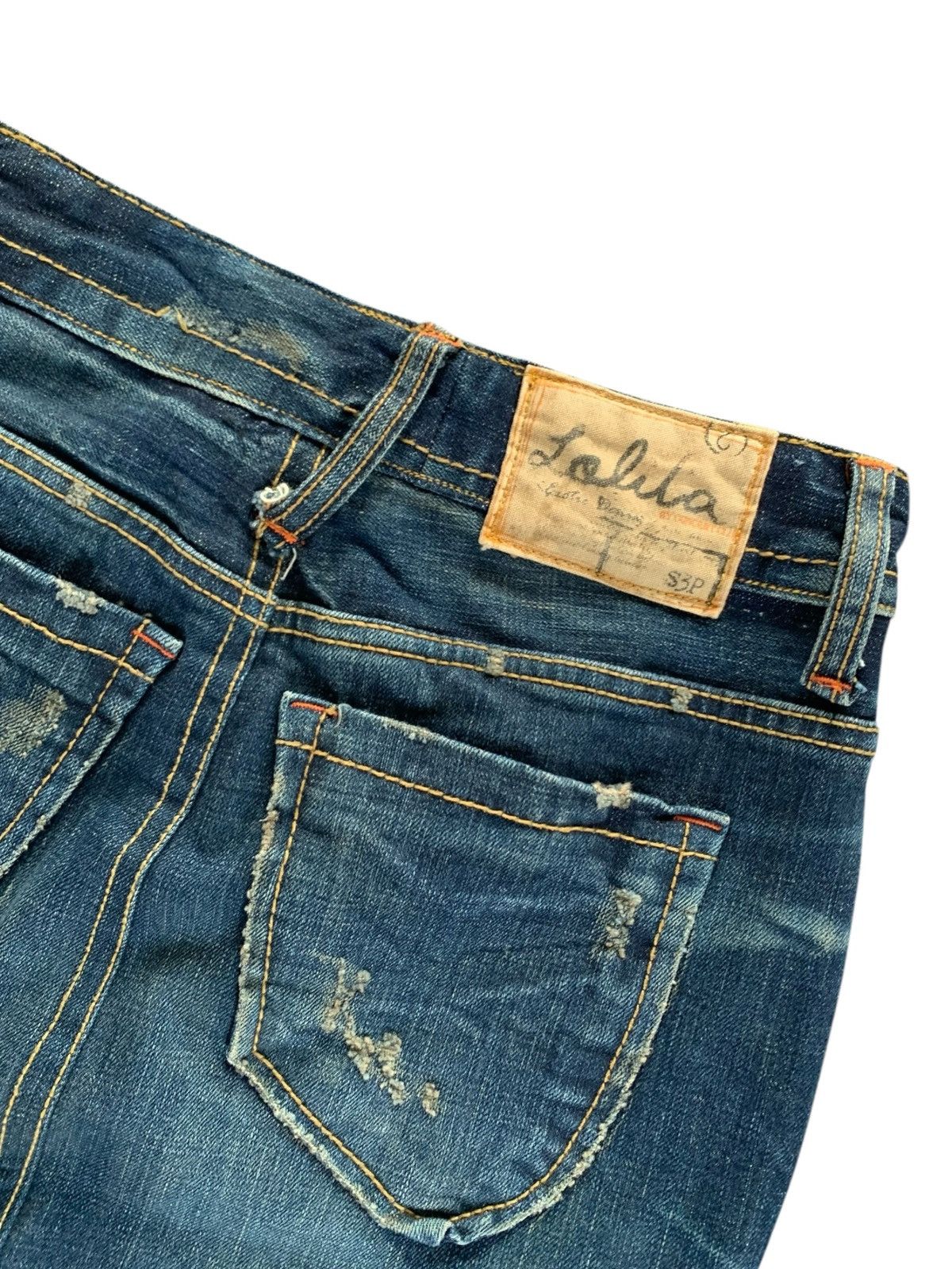 Japanese Brand Y2k Lolita denim faded skirt GOAstyle Size 30" / US 8 / IT 44 - 6 Thumbnail