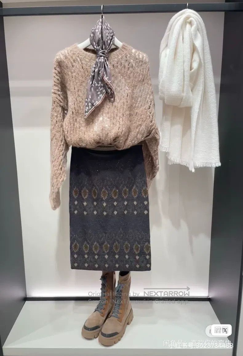 Brunello Cucinelli Brunello Cucinelli Embroidered Skirt Size 25" / US 0 / IT 36 - 6 Thumbnail