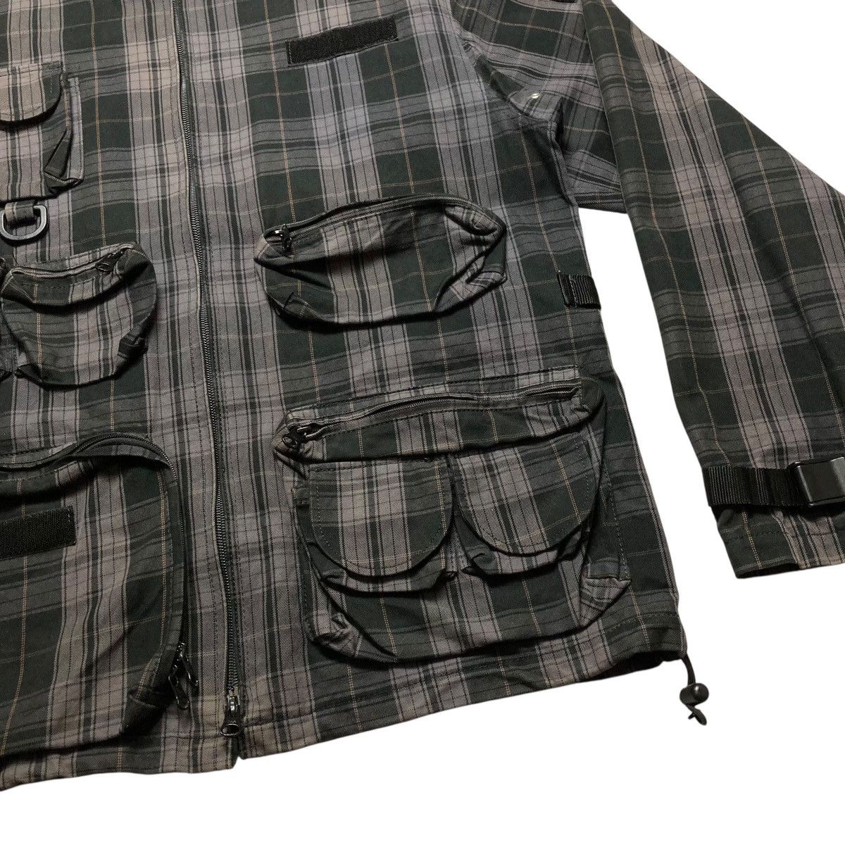 Japanese Brand UNITED ARROWS - Plaid 3D Multi Pocket Utility Hunting Jacket Size US L / EU 52-54 / 3 - 3 Thumbnail