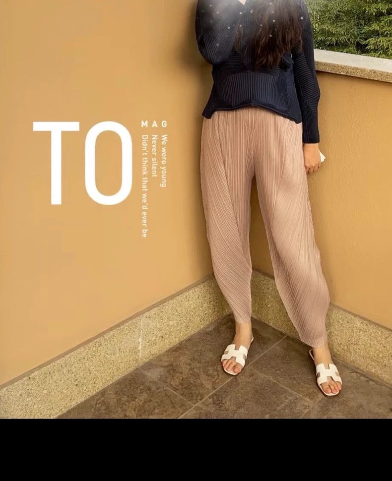 Issey Miyake Issey Miyake size:1 Moonlight golden divine pants Size 31" - 2 Thumbnail