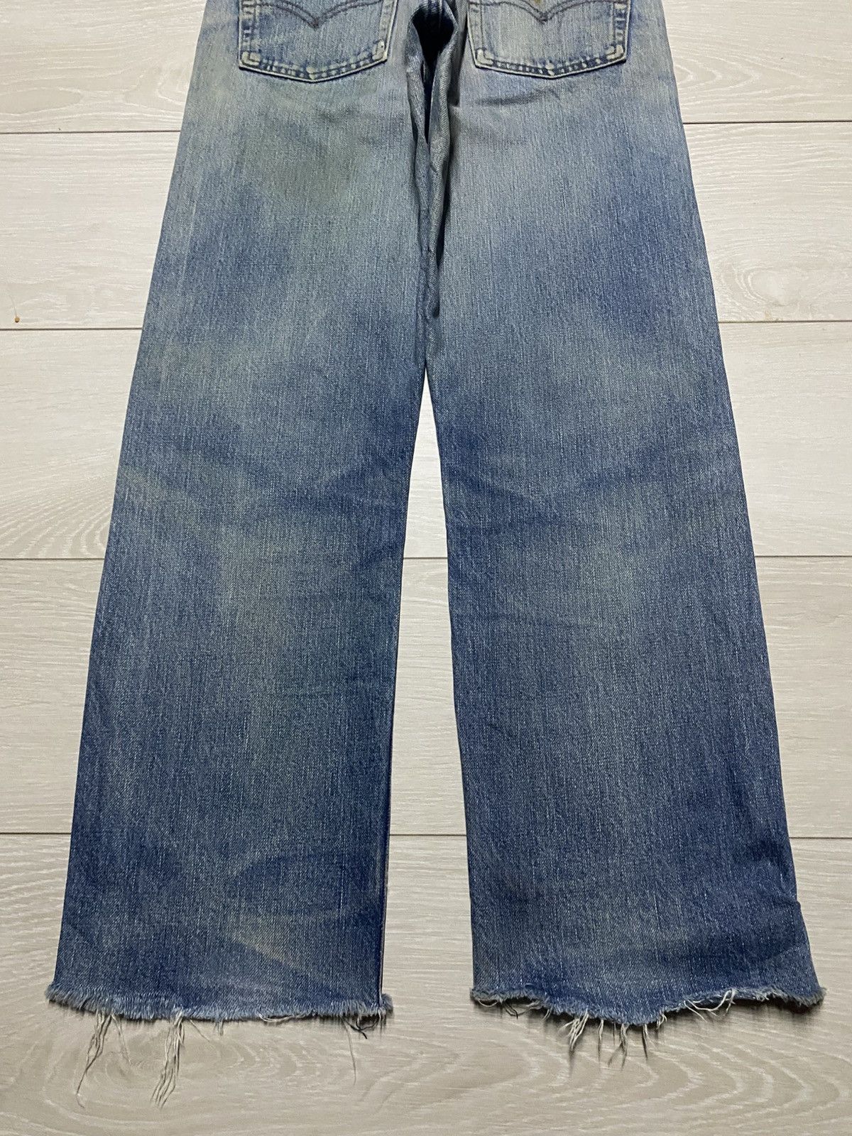 Levi's Vtg Levis 502 xx Big E Talon Zip Mud Wash Distressed Jeasn Size US 29 - 6 Thumbnail