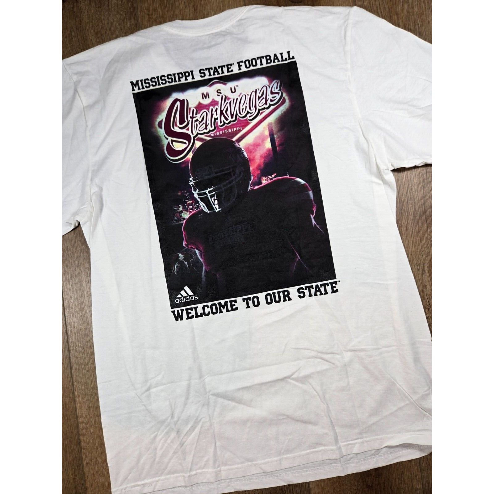 Adidas Mississippi State Adidas StarkVegas NCAA Tee Men’s L Maroon Size US L / EU 52-54 / 3 - 1 Thumbnail
