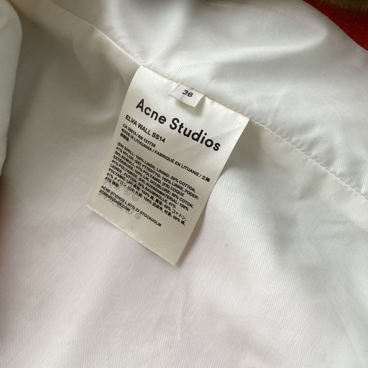 Acne Studios Archive SS14 Acne Studios Elva Wall Runway Jacket Coat Linen Size M / US 6-8 / IT 42-44 - 12 Thumbnail