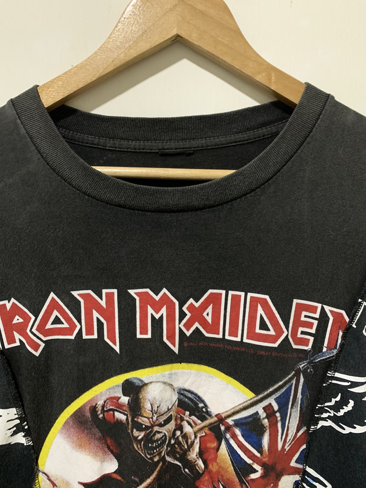 Band Tees Iron Maiden Custom Shirt Big Size Size US XXL / EU 58 / 5 - 4 Thumbnail