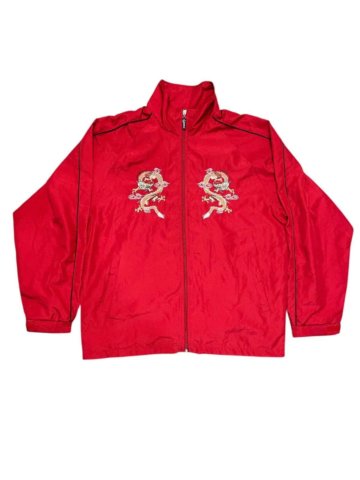 Japanese Brand Sukajan Dragon Embroidered Light Jacket Size US M / EU 48-50 / 2 - 1 Thumbnail