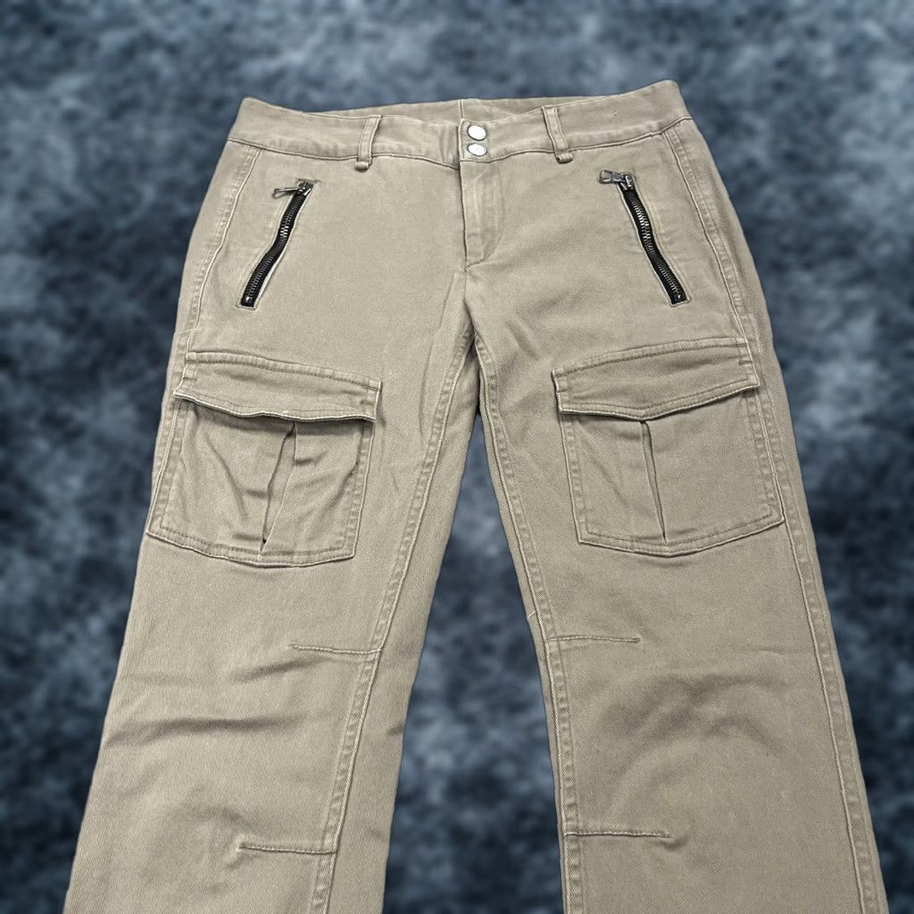 Rag & Bone Rag & Bone Pants Womens 2 Beige Utility Cargo Straight Leg Made USA Zip Pockets Size 26" / US 2 / IT 38 - 1 Thumbnail