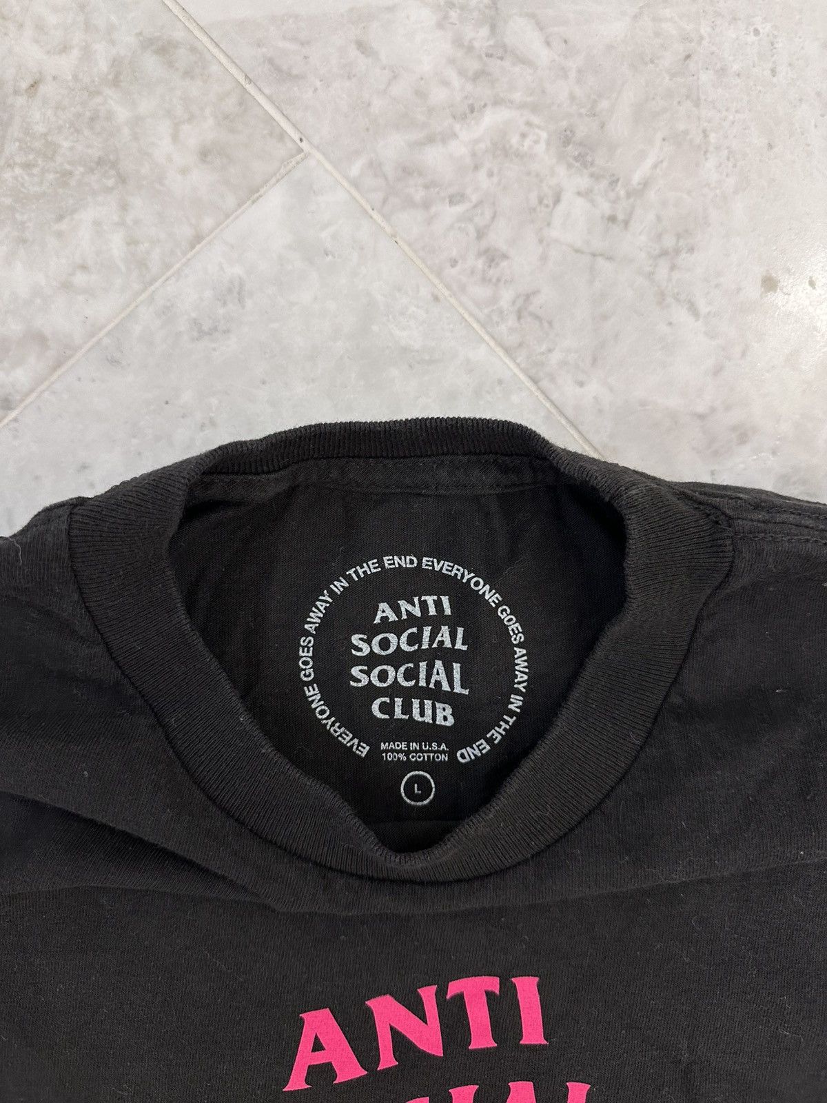 Anti Social Social Club Anti Social Social Club Logo Tee Size US L / EU 52-54 / 3 - 6 Thumbnail