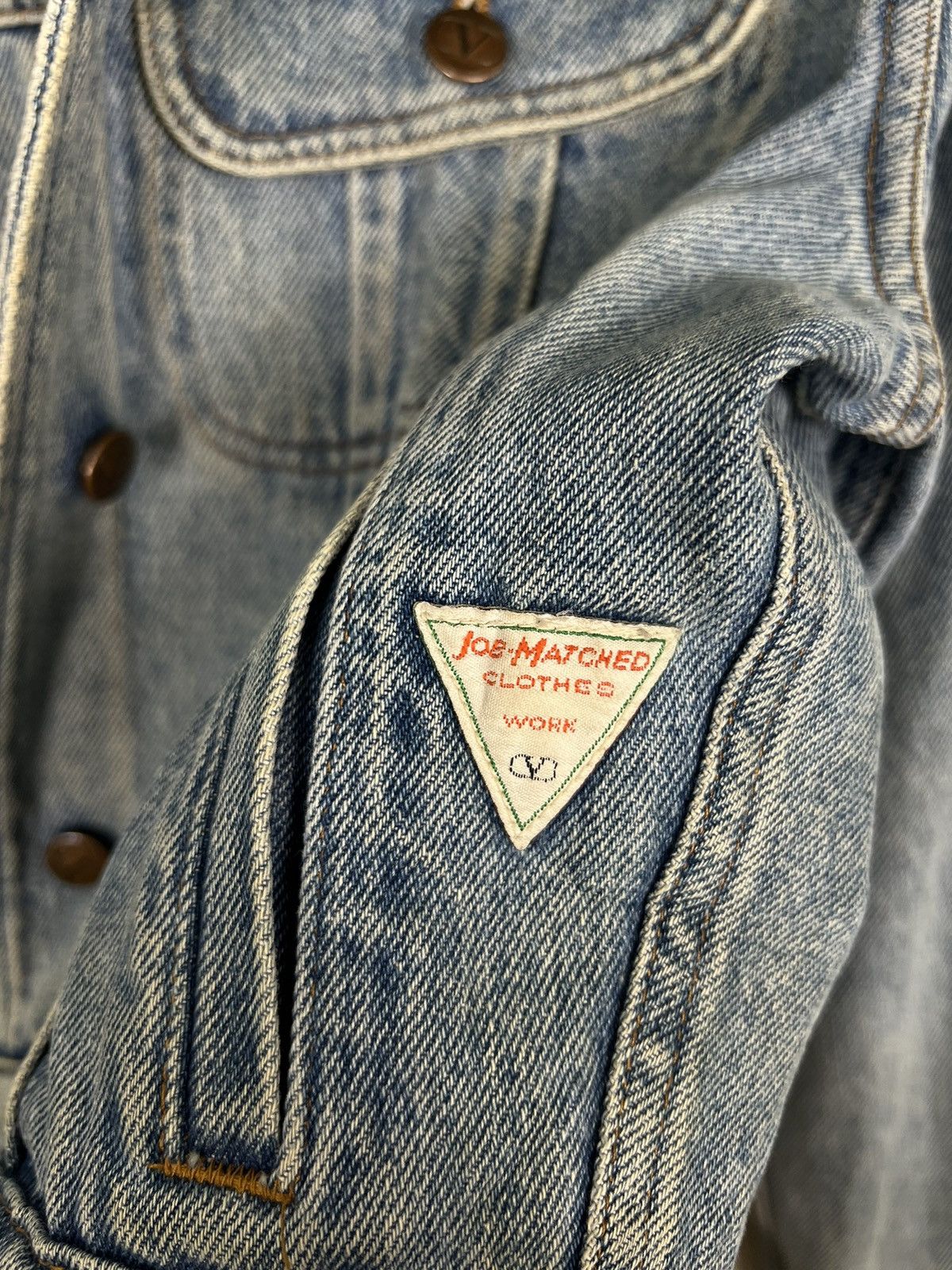 Valentino 🔥 VINTAGE VALENTINO JEANS CROPPED TRUCKER JACKET Size US M / EU 48-50 / 2 - 14 Thumbnail