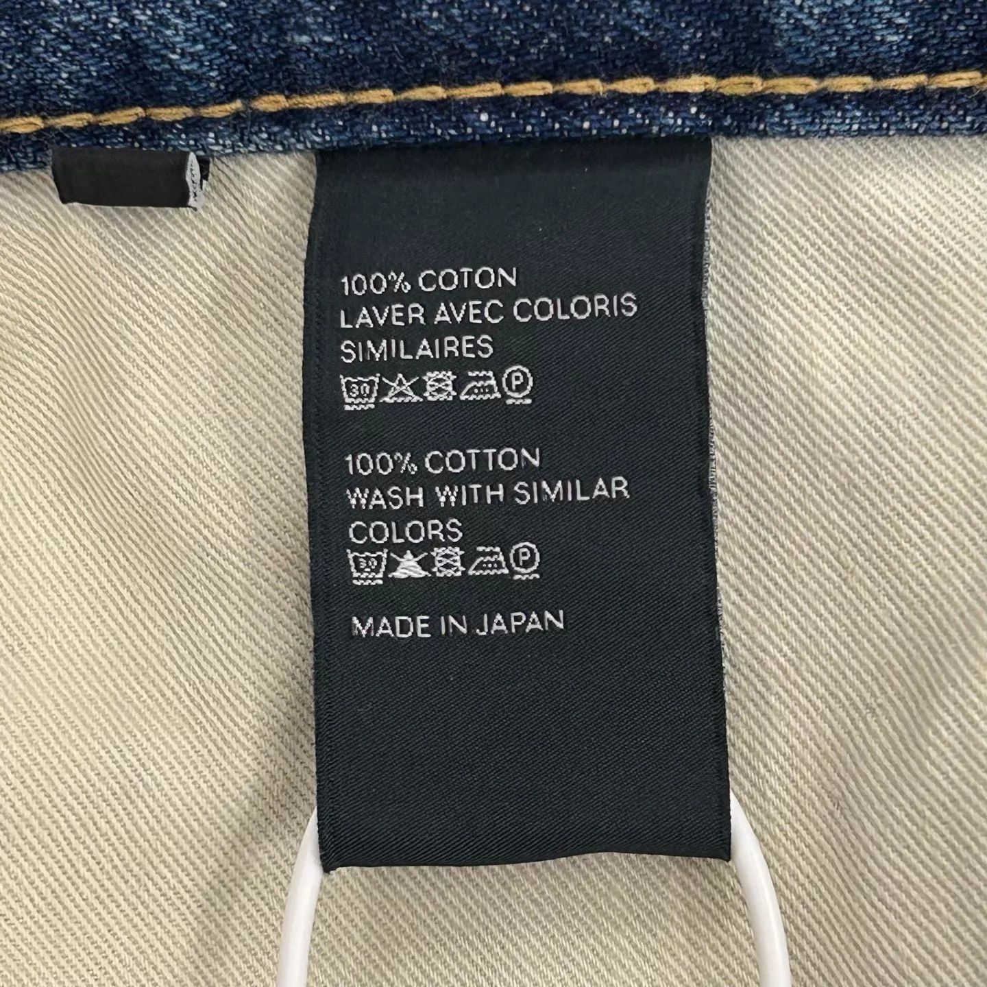 Celine CELINE Distressed Washed Flared Jeans Zipper Pocket Navy Size 24" / US 00 / IT 34 - 4 Thumbnail