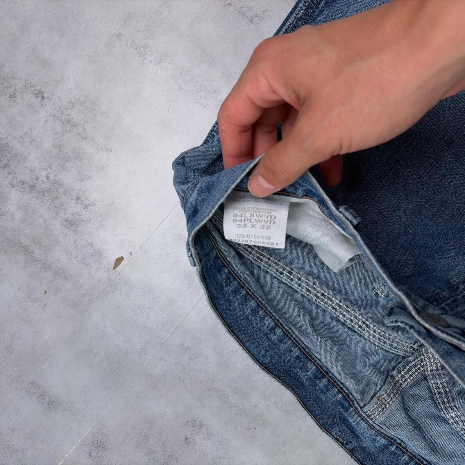 Wrangler Y2K Blue Wrangler Grunge Baggy Carpenter Skater Denim Jeans Size US 32 / EU 48 - 5 Thumbnail