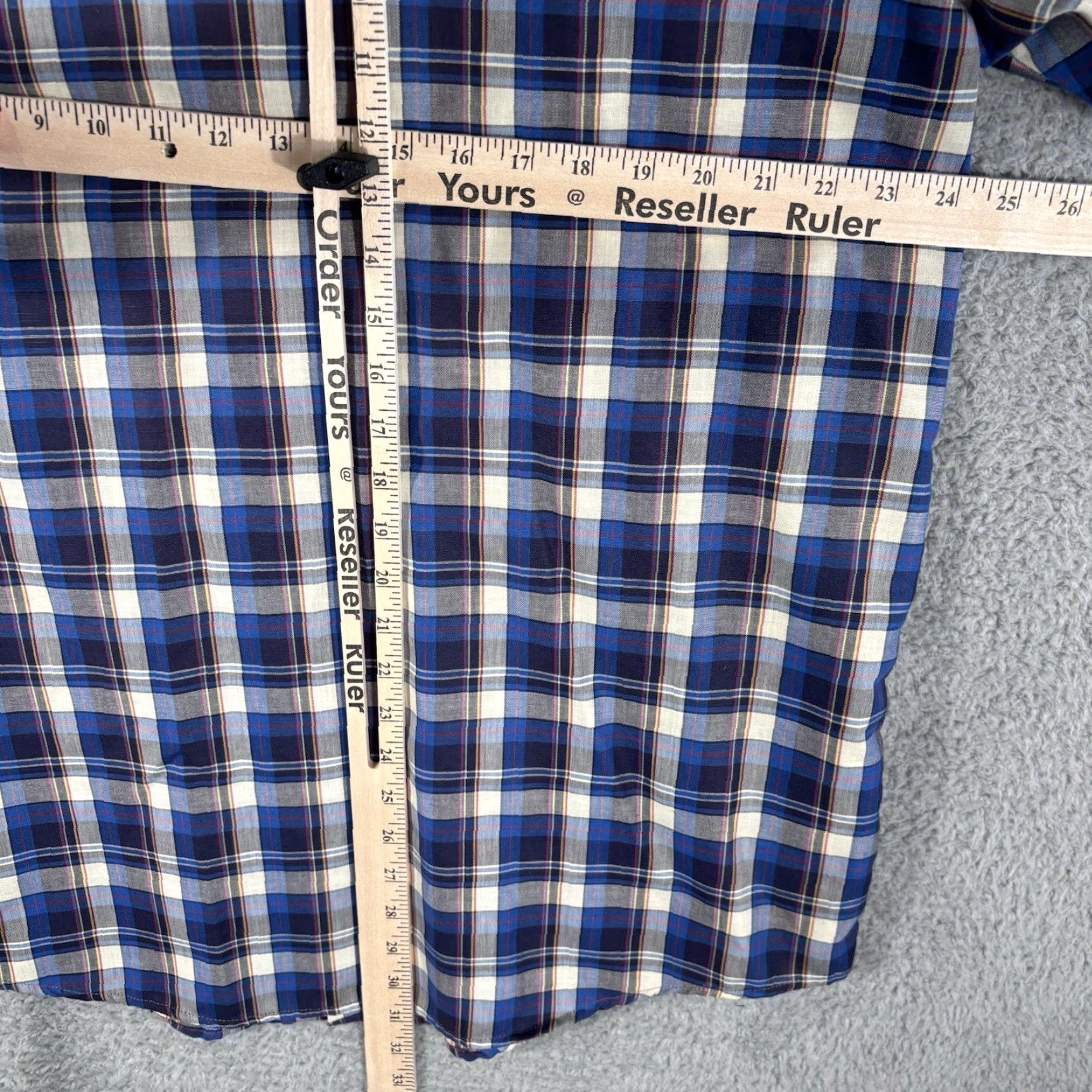 Vintage Oshkosh B’Gosh Shirt Mens L Plaid Short Sleeve Button Up Work Made USA Size US L / EU 52-54 / 3 - 4 Thumbnail