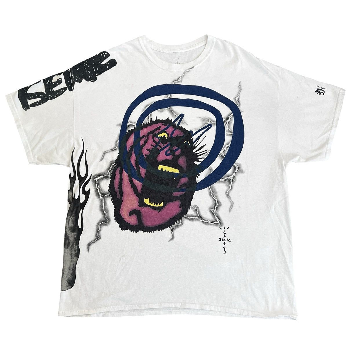 Travis Scott Cactus Jack × Fragment Manifest Tee Size US XL / EU 56 / 4 - 1 Thumbnail