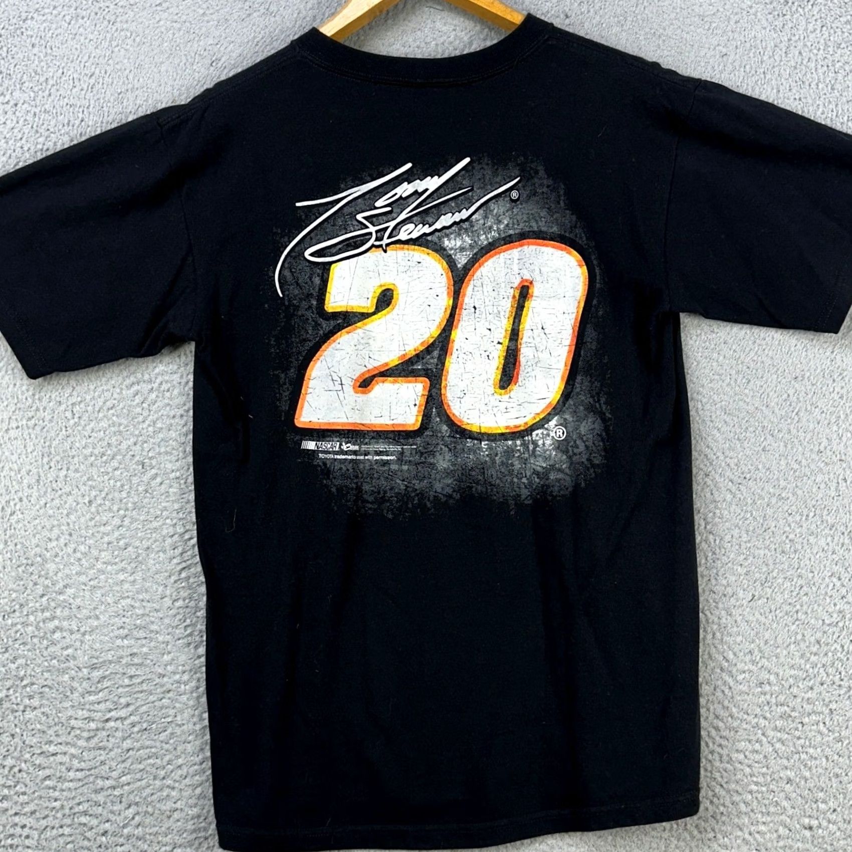 Chase Authentics Chase Authentics NASCAR Tony Stewart Mens T-Shirt Medium Black Tee Pre-shrunk Graphic Print Crew Neck Short Sleeve Cotton Breahble Easy Care Size US M / EU 48-50 / 2 - 3 Thumbnail
