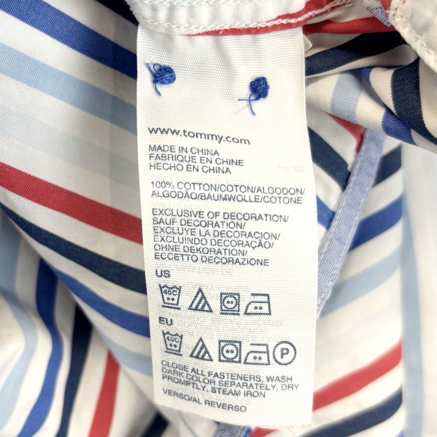 Tommy Hilfiger Tommy Hilfiger Shirt Striped 80s Two Ply Cotton Size Medium Mens Regular Long Sleeve Button-Up Casual Size US M / EU 48-50 / 2 - 6 Thumbnail