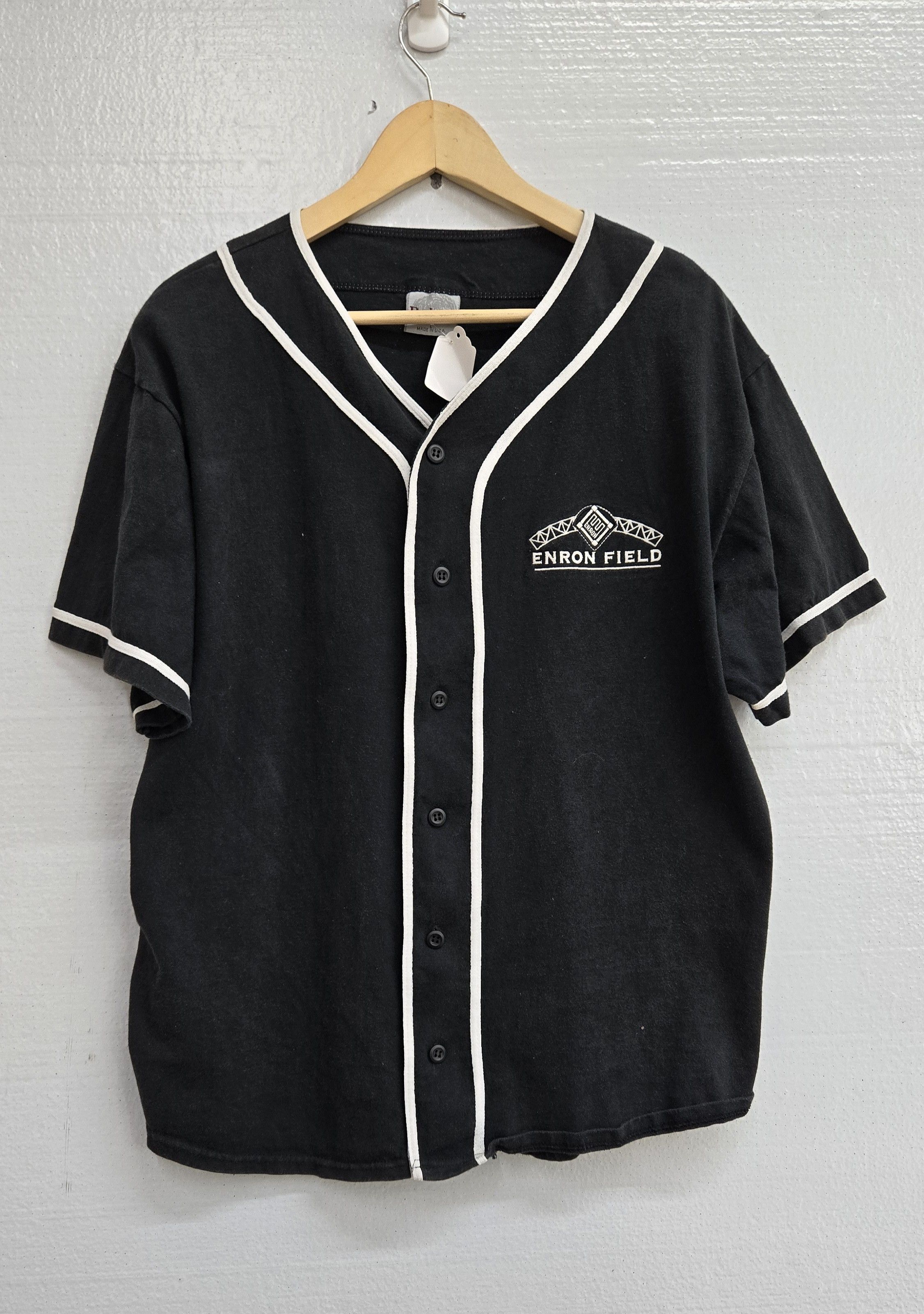 Vintage Vintage 90s Enron Baseball jersey Large Size US L / EU 52-54 / 3 - 1 Thumbnail