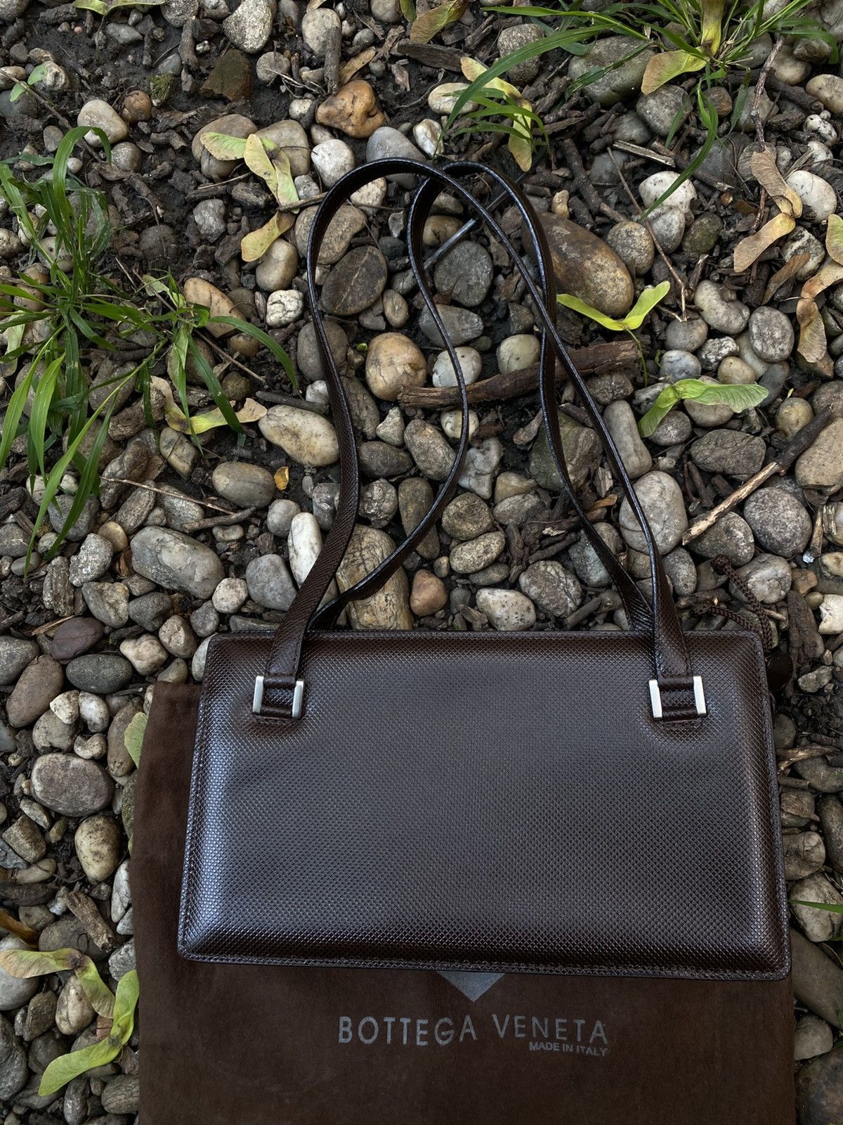 Bottega Veneta × Vintage Vintage Bottega Veneta Leather Handbag Size ONE SIZE - 2 Thumbnail