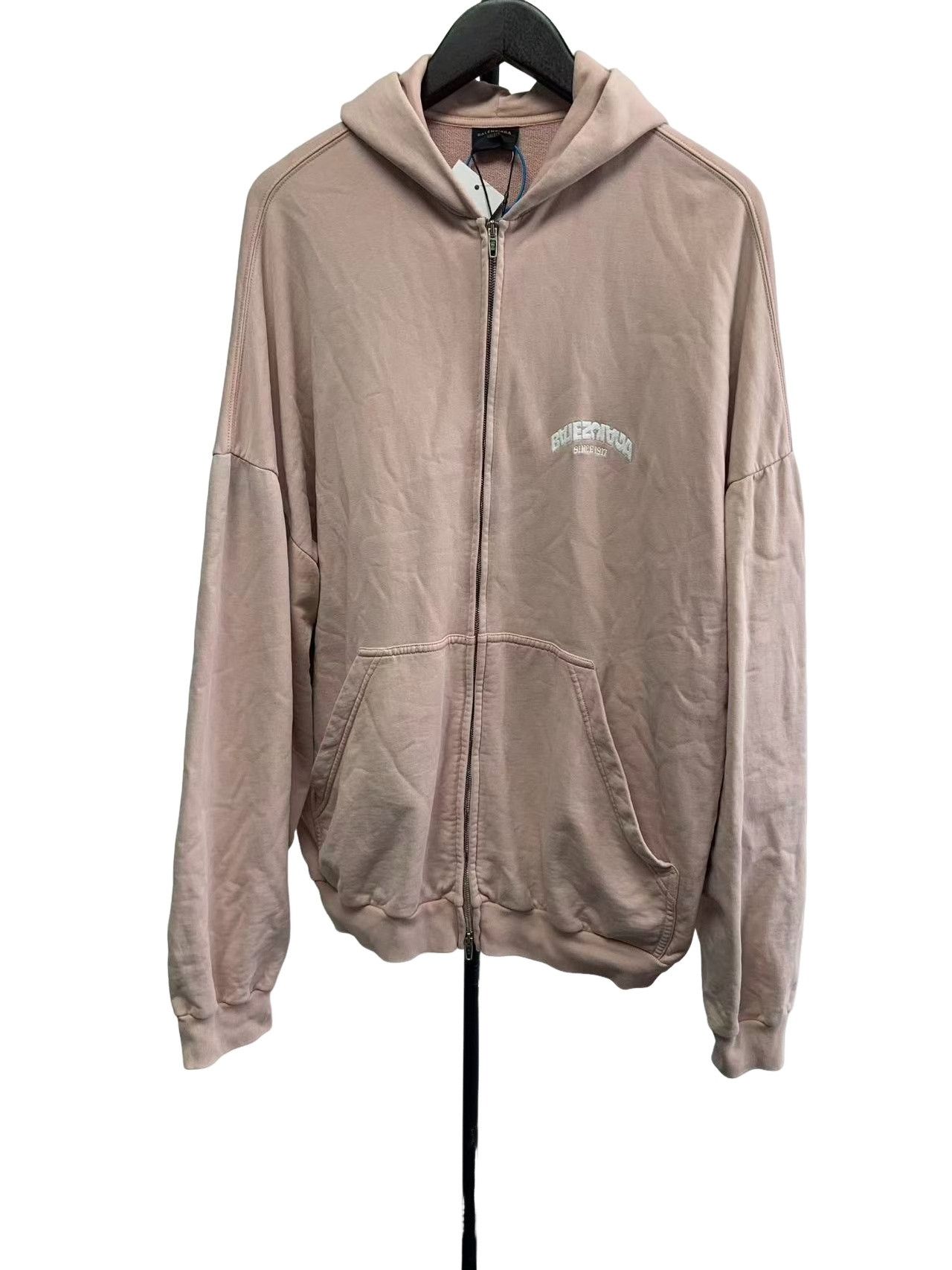 【最終値下げ】BALENCIAGA 24ss zip hoodie Balenciaga Balenciaga 24SS Pink Flame Zip Hoodie | Grailed