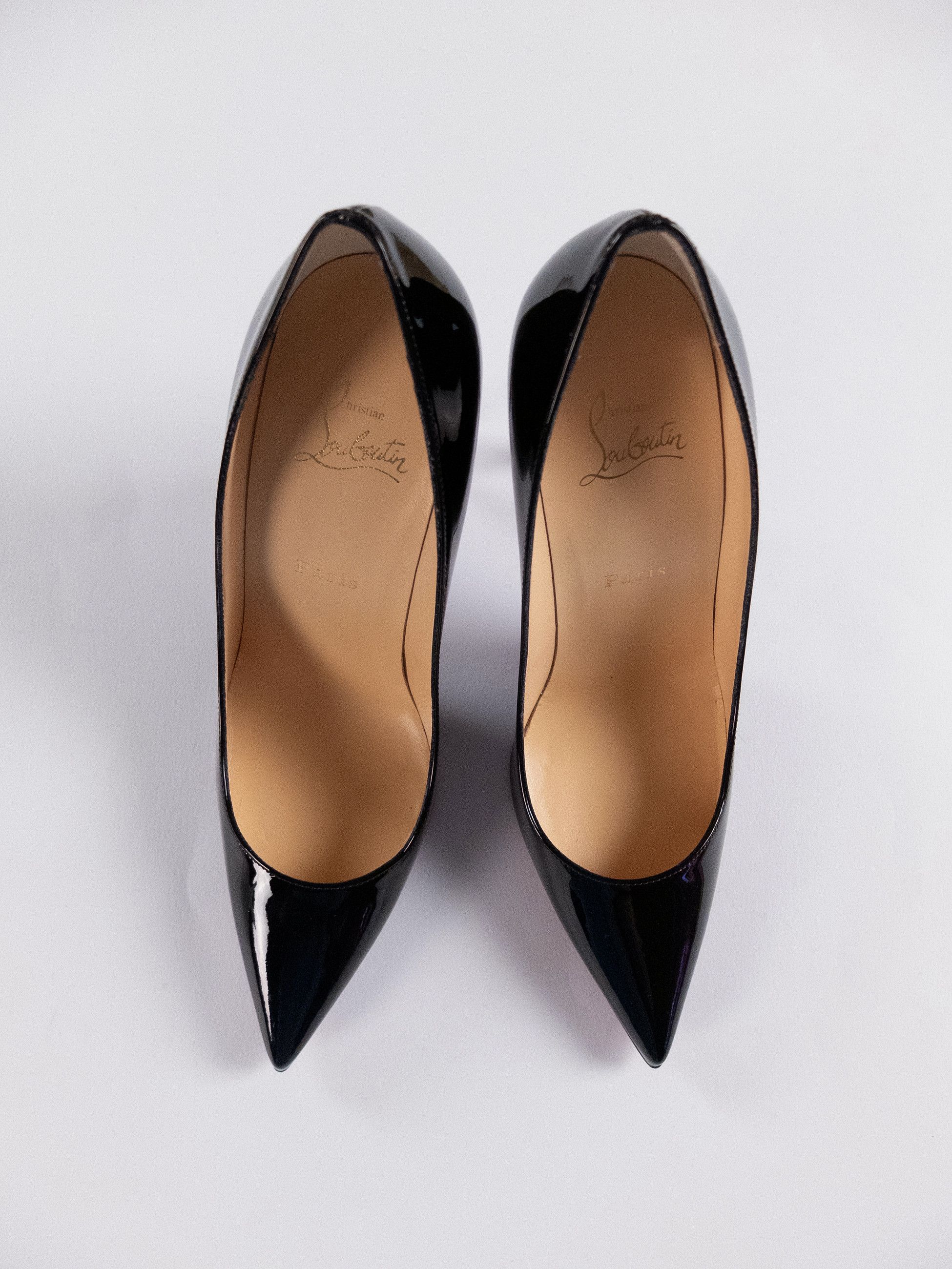 Christian Louboutin CHRISTIAN LOUBOUTIN Kate black patent leather pumps 10 Size US 10 / IT 40 - 4 Thumbnail