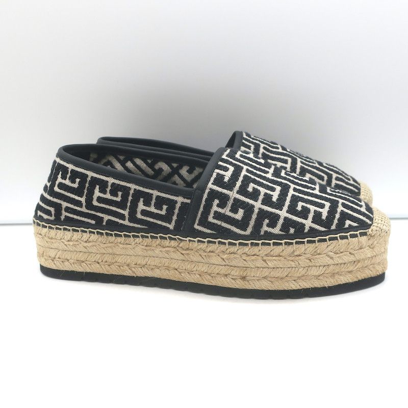 Balmain Balmain Alex Platform Espadrilles PB Labyrinth Size 42 NEW Size US 12 / IT 42 - 2 Thumbnail