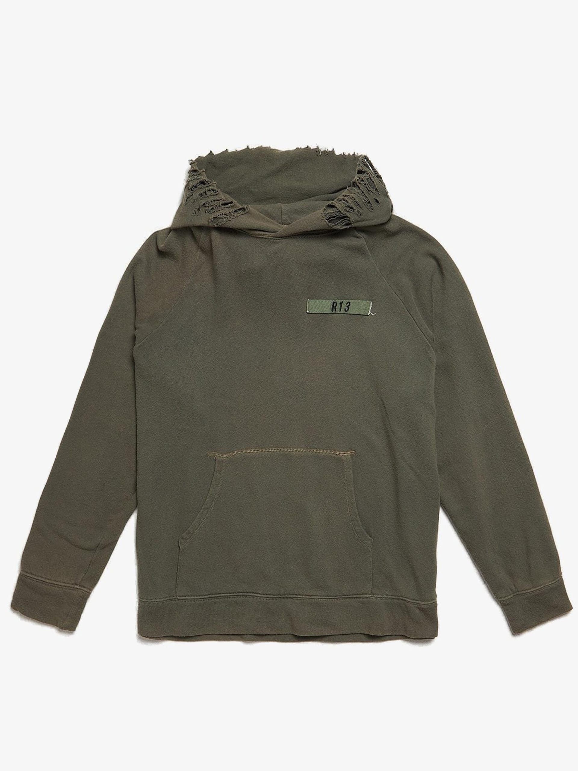 R13 Green Oversized Hoodie Grailed