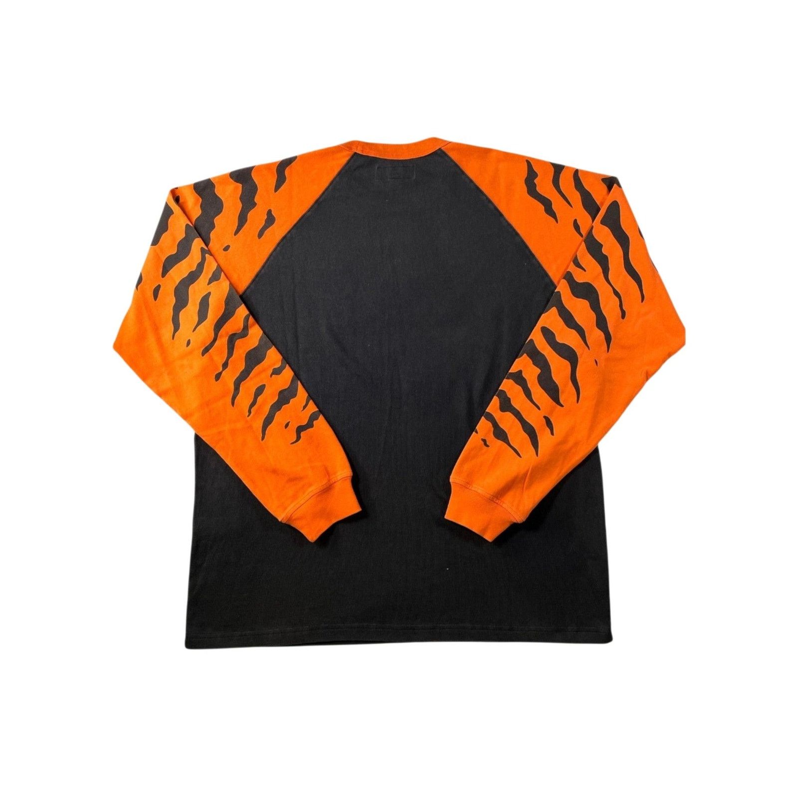 Supreme Supreme "Raglan" Long Sleeve Black & Orange T shirt Size US M / EU 48-50 / 2 - 2 Thumbnail