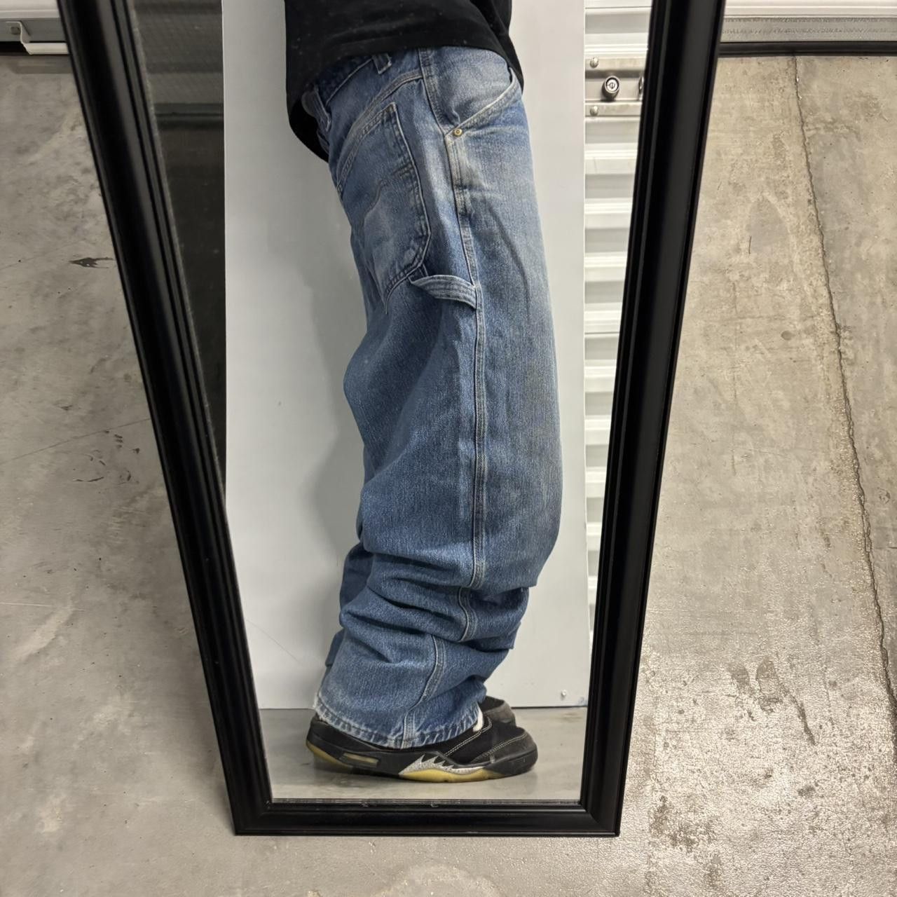 Vintage Crazy Vintage Y2K/2000s Baggy Faded Light Wash Carpenter Denim Jeans! 38x30 Size US 38 / EU 54 - 2 Thumbnail