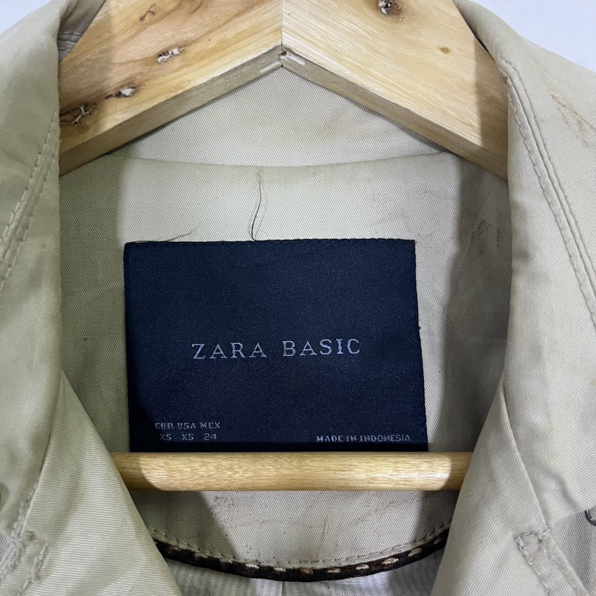 Vintage VINTAGE ZARA TRENCH COAT Size XS / US 0-2 / IT 36-38 - 5 Thumbnail