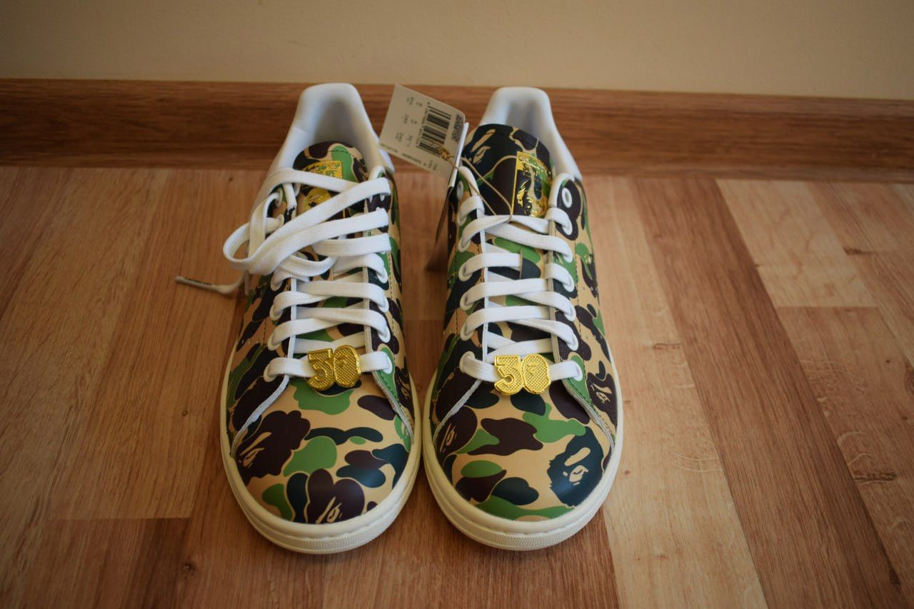 Bape Bape x Adidas Stan Smith Size US 6.5 / EU 39-40 - 2 Thumbnail