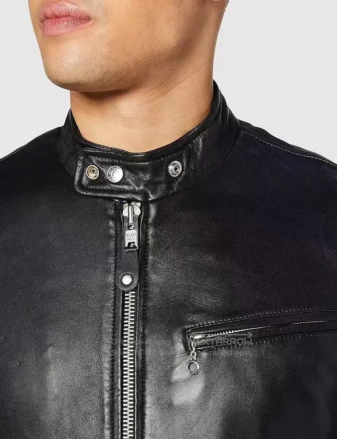 Other NYC Men's Leather Long Sleeve Jacket Size US S / EU 44-46 / 1 - 6 Thumbnail