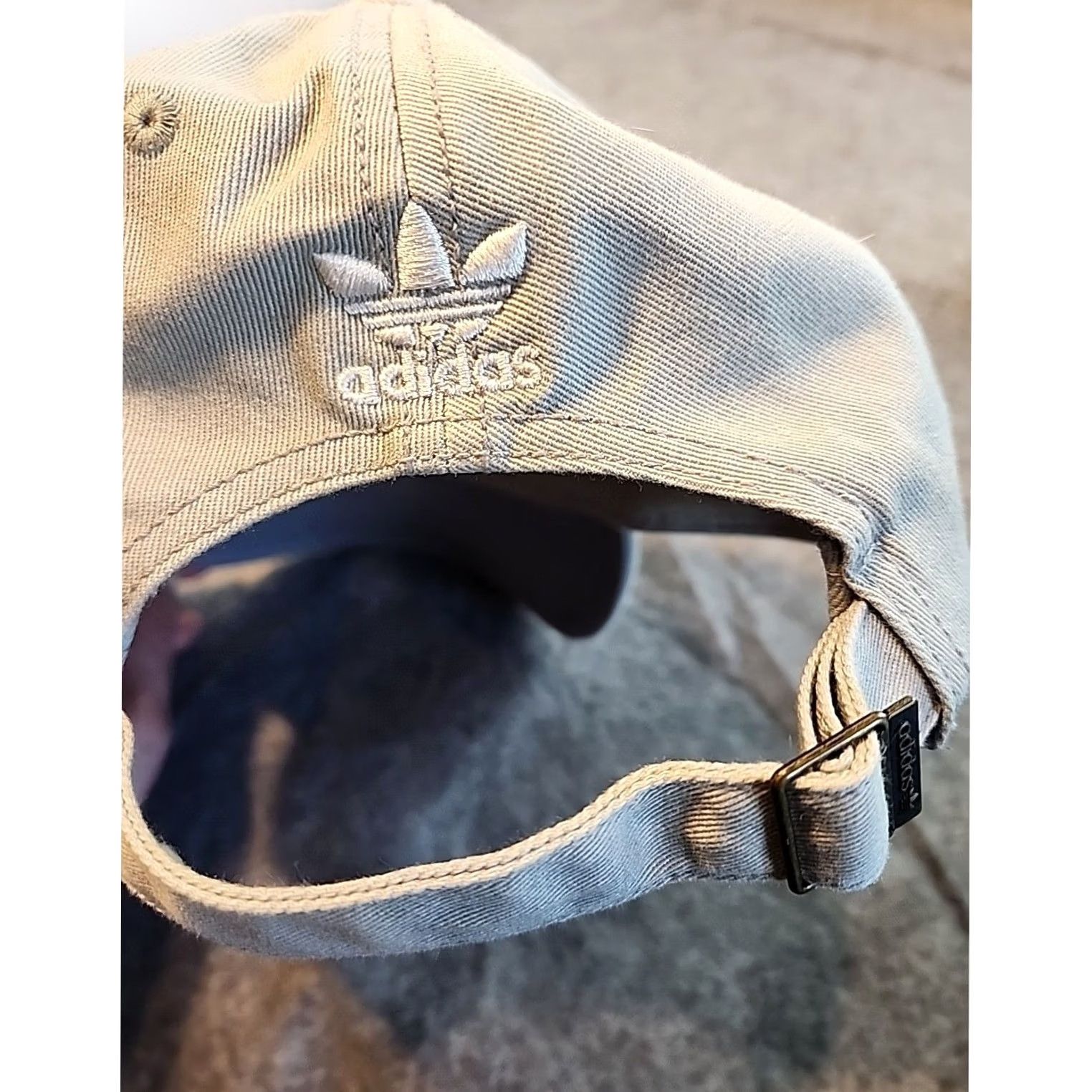 Adidas adidas Originals Hat Cap Baseball Trefoil Strapback Adjustable Unisex Tan Beige Beige One Size Unisex Adults Cotton Knit Adjustable Cap Size ONE SIZE - 4 Thumbnail