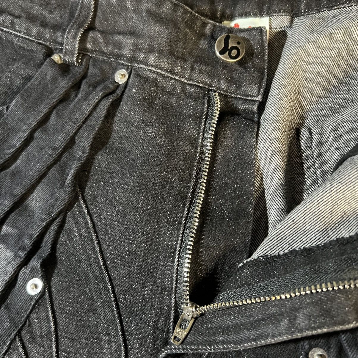Bad Son Circuit Paneled Black Jeans Size US 34 / EU 50 - 4 Thumbnail